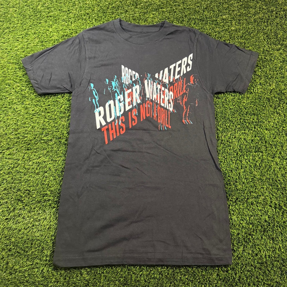 Roger Waters This Is Not A Drill Tour T-Shirt Black Small Pink Floyd Graphic Tee